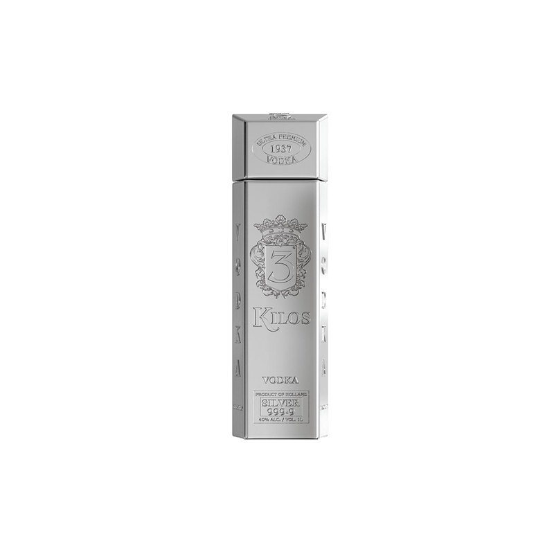 3 Kilos Vodka Silver Vodka 1l 40% vol