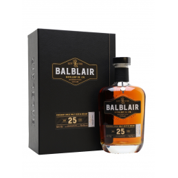 Balblair"25"YO 0,7   46% w etui.