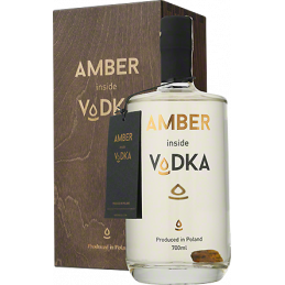 Amber inside Vodka w drewnianej skrzynce  0,7/40%