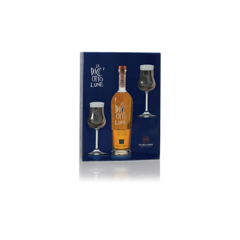 Grappa Le Diciotto Lune+2 kieliszki  0,5L   41%  vol.