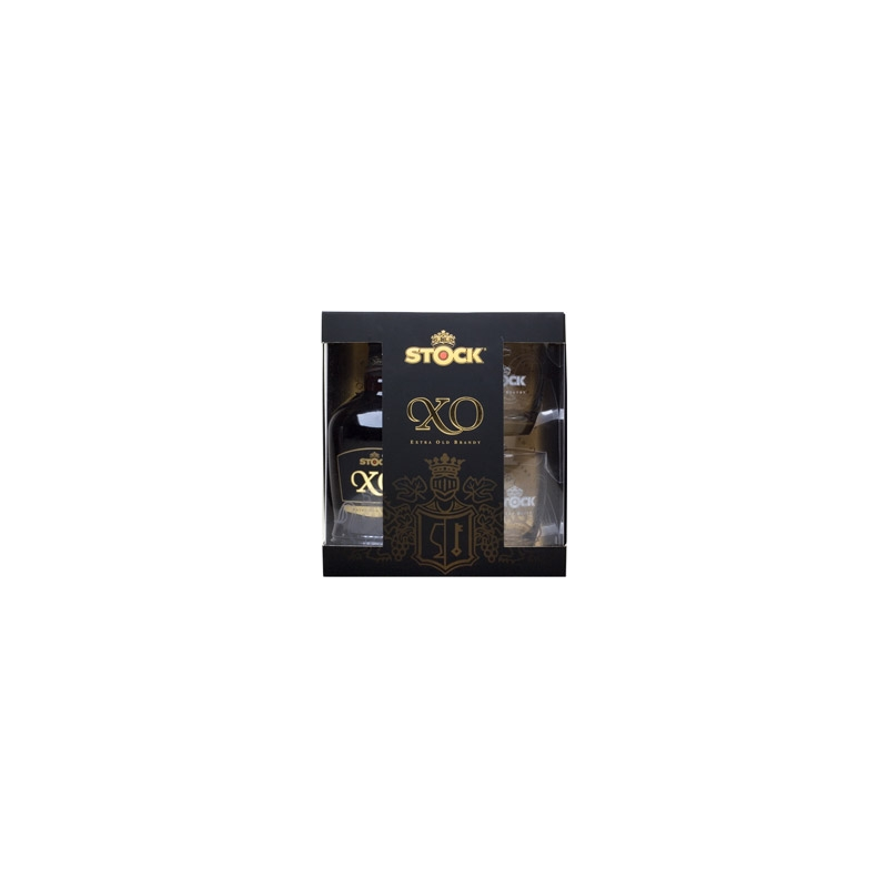 Stock 84 X.O zestaw ze szklankami 0,7 vol.40%