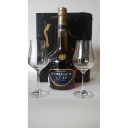 Courvoisier V.S.O.P zestaw z dwoma kieliszkami 0,7 vol.40%
